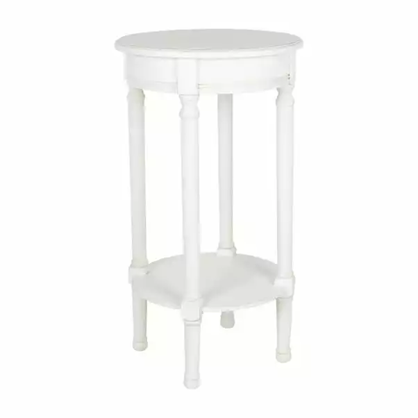 Pacific Lifestyle Pacific Heritage Round Side Table, Painted Pine 6 Pacific Lifestyle Pacific Heritage Round Side Table, Painted Pine - Image 4